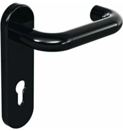 HEWI Kurzschildgarnitur 111R01.110 90 Ku.90 PZ Rd Drückergrt.