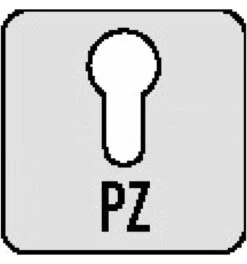 HEWI Kurzschildgarnitur 111R01.110 90 Ku.90 PZ Rd Drückergrt. -Burgs Tienda tuerstaerke 38 47 1530591 czm