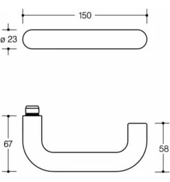 HEWI Rosettengrt.111R03.233 Ku.90 Rd.PZ DIN L/R KGL D/K -Burgs Tienda tuerstaerke 38 48 1534686 czm 3