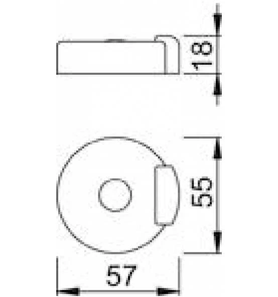 Hoppe OA-Boden-Türstopper, Einseitiger Gu Mmipuffer, ER, E484, F69 2 Hoppe OA-Boden-Türstopper, Einseitiger Gu Mmipuffer, ER, E484, F69 – Bild 2