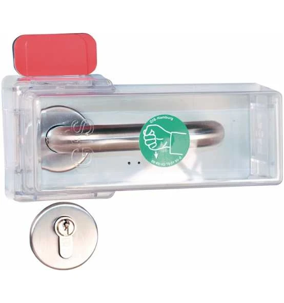 GFS Typ K Sicherung V.Türdrückern Macrolon-Kunststoff Transp. 1 GFS Typ K Sicherung V.Türdrückern Macrolon-Kunststoff Transp.