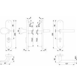 Hoppe SiWeGrt86G/3332ZA/3310/14SST ES1 F1 8 PZ-72 42-47 5 Hoppe SiWeGrt86G/3332ZA/3310/14SST ES1 F1 8 PZ-72 42-47 -Burgs Tienda weitere garnituren 314181 czm