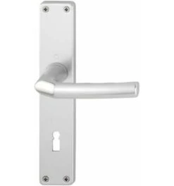 Hoppe Zimmertür-Drückergarnitur , BB, E72VK8 Birmingham Mit Langschild, ALU, F1