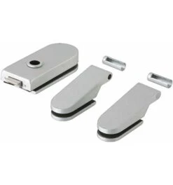 Dormakaba Glastürbeschlag STUDIO Rondo LM Dark Niro UV Drückerf.vorn DIN L/R