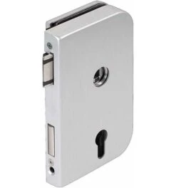 Dormakaba Glastürschloss OFFICE Junior LM Silber Elox.PZ DIN Re.