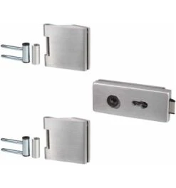 Dormakaba Glastürbeschlag STUDIO Classic/OFFICE Classic LM Silber Elox.UV Drückerf.vorn