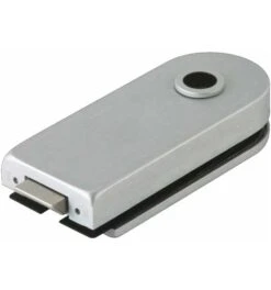 Dormakaba Glastürschloss STUDIO Rondo LM Silber Elox.UV DIN L/R