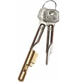 Burg Wächter Burg-Wächter Tür-Zylinder-Schlüssellochsperrer, Für Einsteckschloss 7 Mm, E 7/2 SB, Messing