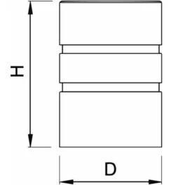 KWS GA-Endkappe, 8891, Edelstahl Matt Gebürstet -Burgs Tienda zubehoer stossgriff einzelteile 181964 czm