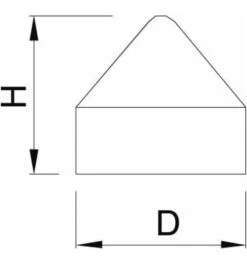 KWS GA-Endkappe, 8801, Edelstahl Matt Gebürstet -Burgs Tienda zubehoer stossgriff einzelteile 181979 czm