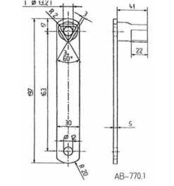 Bever Dreikantschlüssel 17 Mm